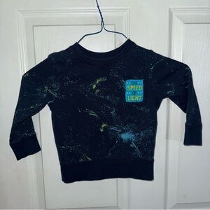Carter's Black Space-Themed Sweatshirt